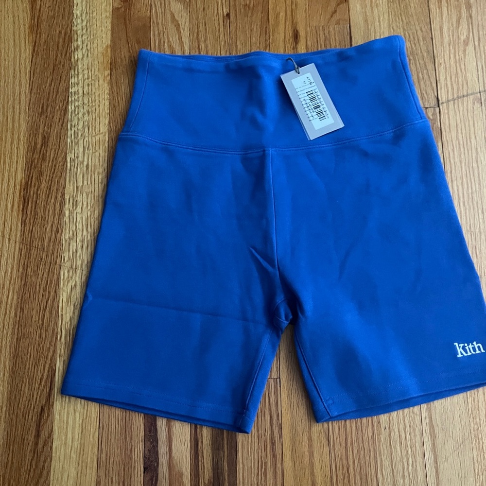 Kith jen biker shorts blue equilibrium new tags size small